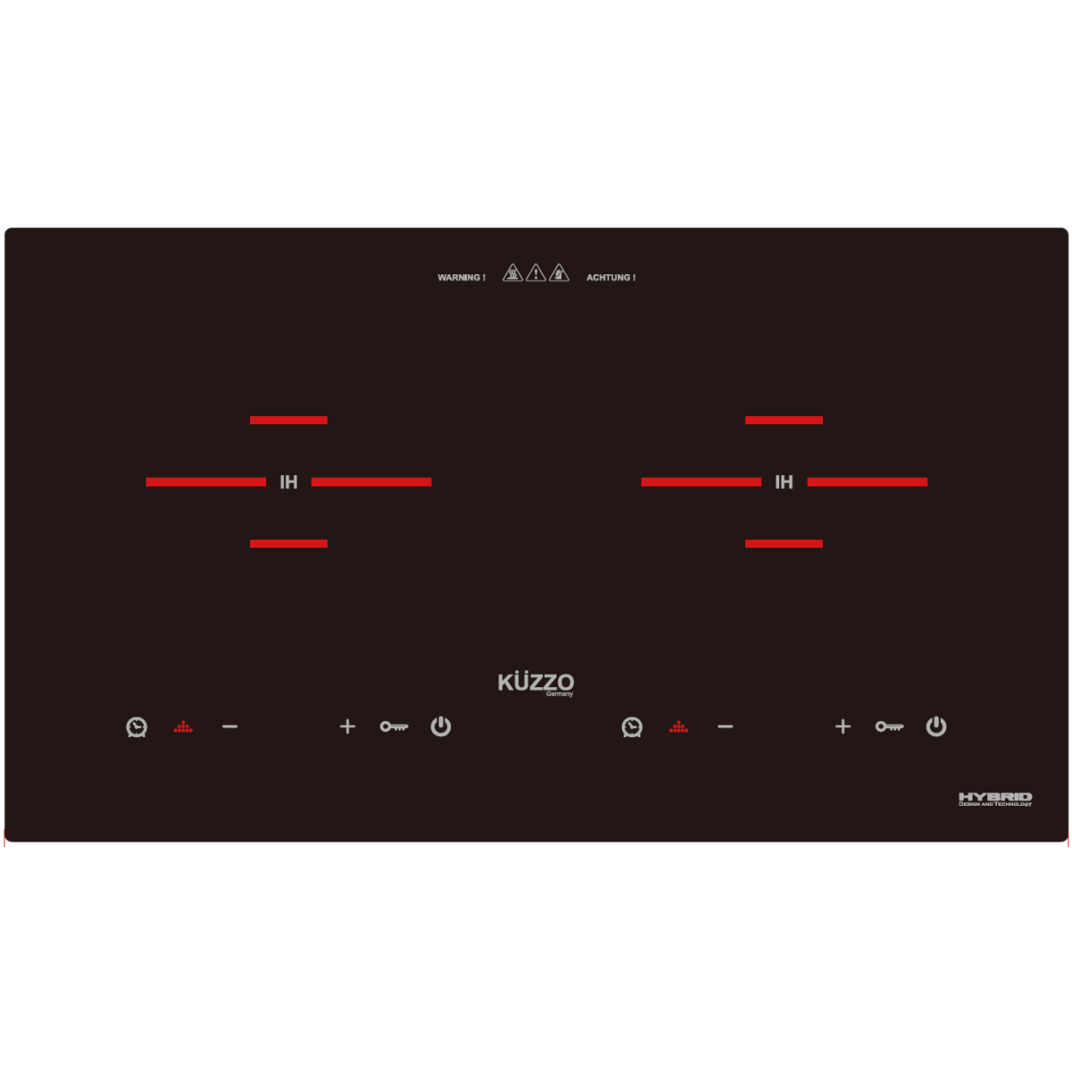 Kuzzo 德國德信 DI-249MINI 68厘米 2800W 嵌入/座檯式 智能雙頭電磁電陶爐